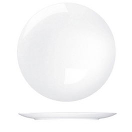 COSTA VERDE Saturno Coupe Plato Llano 32 cm - Vajilla Blanca, Apto Lavavajillas y Microondas (Set de 6)