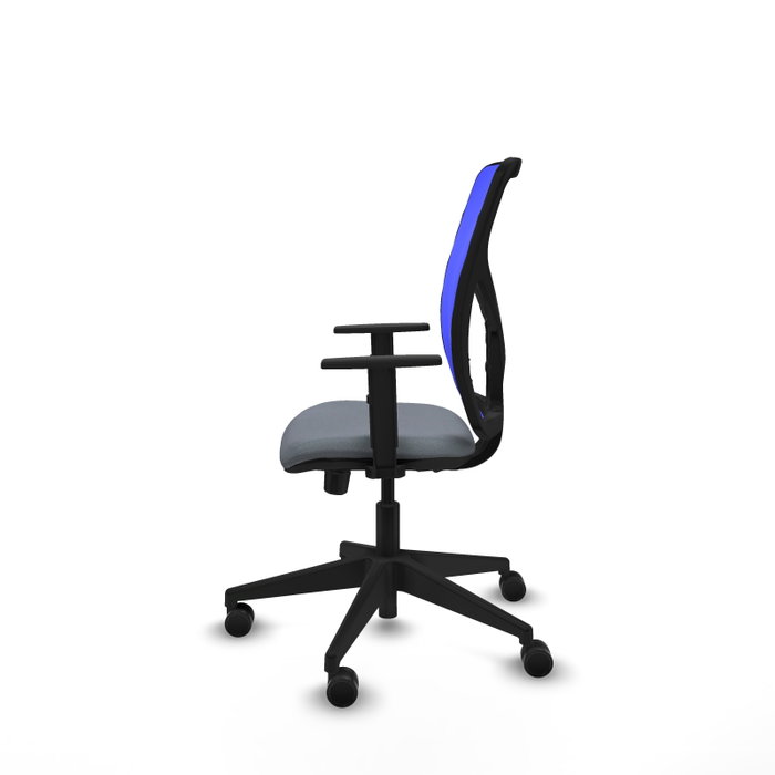 PIQUERAS Y CRESPO Silla de oficina Motilla Sincro/Traslack Gris y Azul