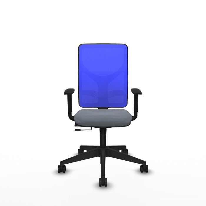 PIQUERAS Y CRESPO Silla de oficina Motilla Sincro/Traslack Gris y Azul