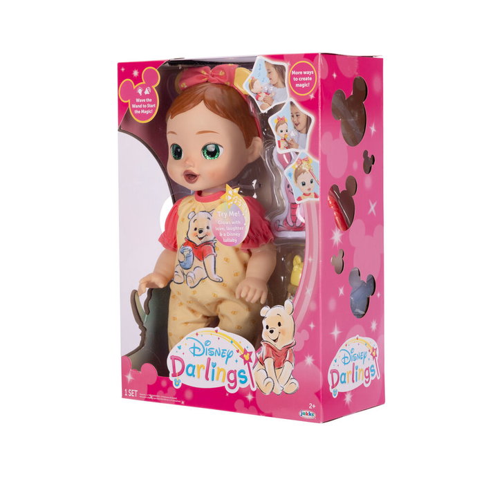 JAKKS PACIFIC Muñeca interactiva Winnie The Pooh Disney Darlings 30cm JAKKS PACIFIC Muñeca interactiva Winnie The Pooh Disney Darlings 30cm