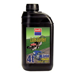 Krafft Aceite Sintético Lube Garden 4T 10W40 1L para Motores de Motosierras, Corta Césped y Desbrozadoras