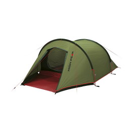 High Peak Tunnelzelt Kite 3 Tienda tipo túnel 3 personas, gris/rojo, Campamento, Impermeable