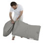 Atelier Del Sofa Pouf Sofá Cama Fume para Jardín, Puff Exterior Impermeable de Poliéster Reciclado, 180 cm