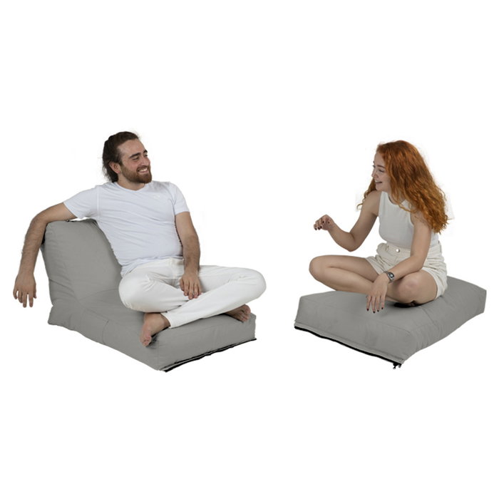 Atelier Del Sofa Pouf Sofá Cama Fume para Jardín, Puff Exterior Impermeable de Poliéster Reciclado, 180 cm