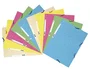 Exacompta Carpeta de goma con 3 solapas, cartulina ilustrada colores pastel, DIN A4, Surtidos