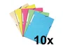 Exacompta Carpeta de goma con 3 solapas, cartulina ilustrada colores pastel, DIN A4, Surtidos