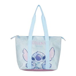 Cerdá Bolsa de Playa Stitch, para Niños de +4 Años, Color Light Blue, Dimensiones 47 x 33 x 15 cm