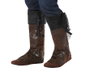 Cubrebotas Marrón Estilo Vintage para Trajes de Vaquero, Pirata, Templario o Medieval