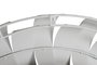 DKD Home Decor Espejo de Metal Rugoso Beige 87x87x7,5 cm