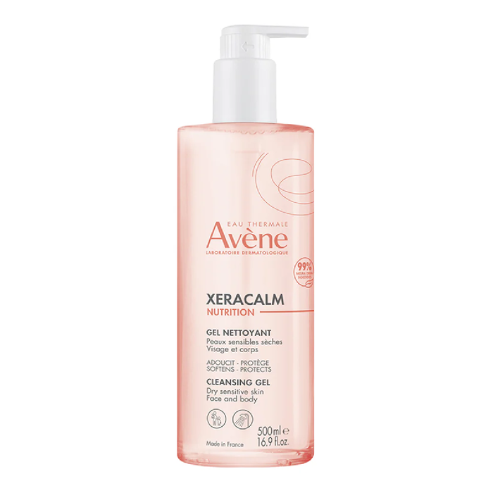 Avene XeraCalm Nutrition Gel limpiador calmante para pieles secas y sensibles 500 ml