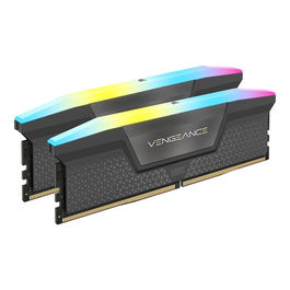 Corsair Kit de Memoria Vengeance RGB 64GB (2x32GB) DDR5 6000MHz CL30 Negro - CMH64GX5M2B6000C30