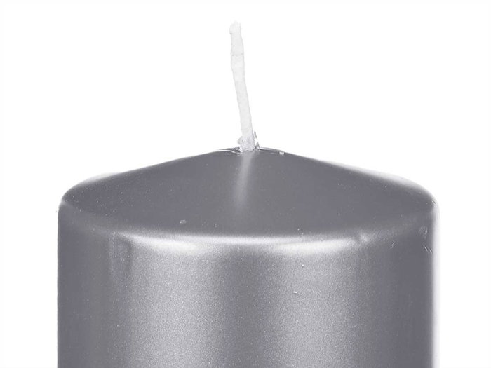 Acorde Vela Taco Plata Ancha 20 cm (9x9x20 cm) Cera (Set de 8)