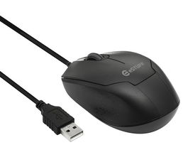 eSTUFF Ratón Óptico USB G120, Diseño Ambidiestro Ligero y Cómodo, 1200 DPI para Control Preciso