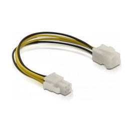 DeLOCK Cable de alimentación P4 macho/hembra 0,15 m