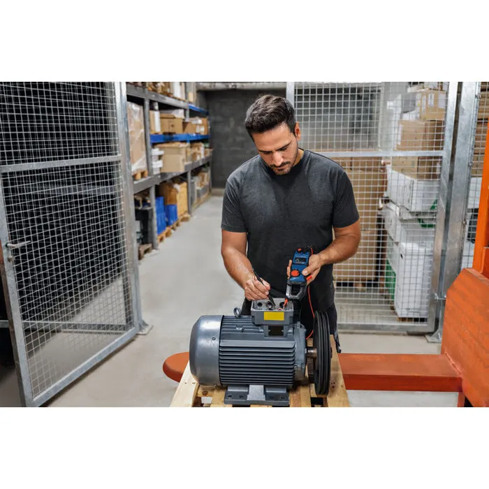 Bosch Professional Pinza Amperimétrica GMC 600-15 con 2 Baterías y Pinza de Corriente MS 90 Professional en Estuche de Transporte