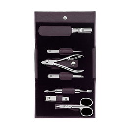 ZWILLING Manicure y Pedicure Set 7 Piezas con Cortauñas y Lima de Uñas, Acero Inoxidable