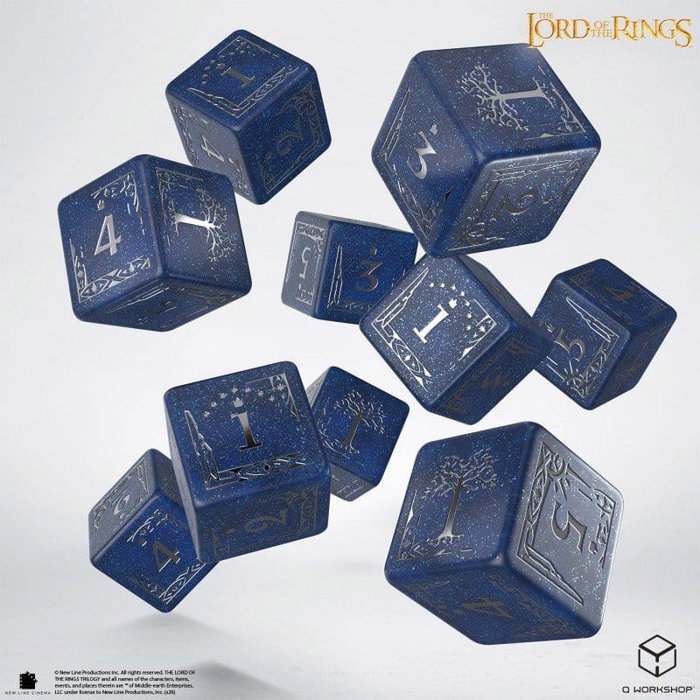 Q Workshop El Señor de los Anillos: Pack de 10 Dados D6 Gondor Q Workshop El Señor de los Anillos: Pack de 10 Dados D6 Gondor