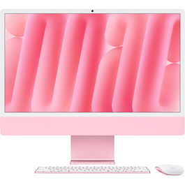 Apple iMac 24" (2024) con pantalla Retina 4.5K, chip Apple M4 (10-Core CPU, 10-Core GPU), 16 GB RAM, 512 GB SSD - Color Rosa