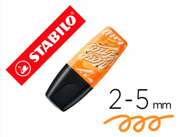 Stabilo Boss Mini Fluorescente Naranja por Snooze One, Pack de 10 Stabilo Boss Mini Fluorescente Naranja por Snooze One, Pack de 10