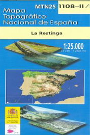 IGN.INSTITUTO GEOGRAFICO NAC. Mapa topográfico La Restinga (1108-II)