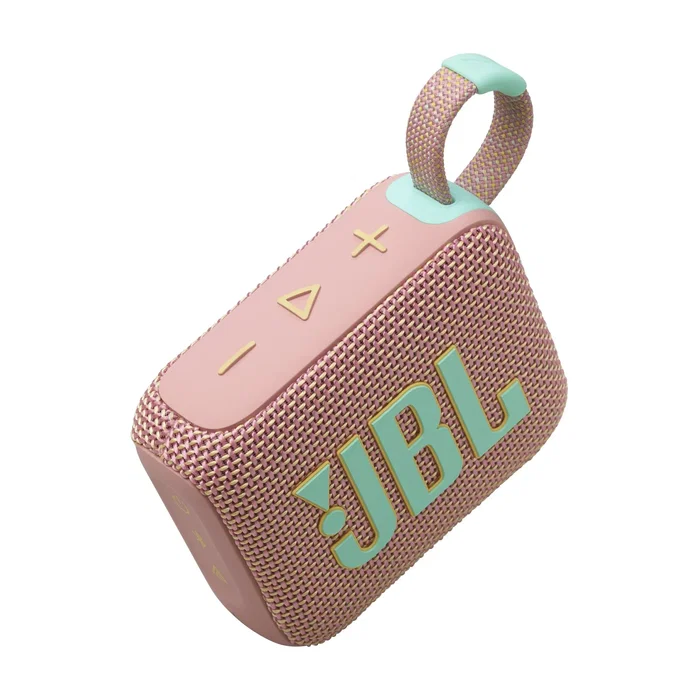 JBL Altavoz Portátil GO 4 Rosa - Bluetooth 5.3, IP67 Resistente al Agua/Polvo, 4.2W, Batería 7h, USB-C - Portátil, Ligero, para Smartphone