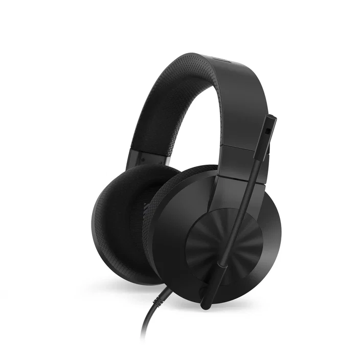 Lenovo H210 Auriculares Gaming para PC, Diadema Alámbricos con Micrófono Boom Cancelación Ruido, Conector 3.5 mm, Frecuencia 20-20000 Hz, Color Negro