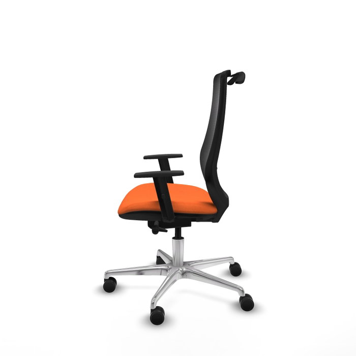 PIQUERAS Y CRESPO Silla de oficina Mardos con mecanismo Sincro/Traslack, Naranja/Negro PIQUERAS Y CRESPO Silla de oficina Mardos con mecanismo Sincro/Traslack, Naranja/Negro