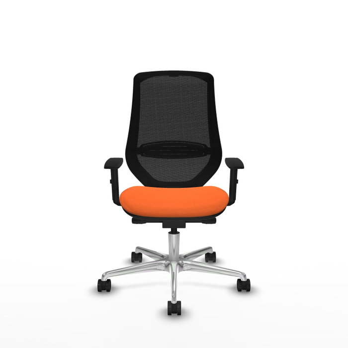 PIQUERAS Y CRESPO Silla de oficina Mardos con mecanismo Sincro/Traslack, Naranja/Negro PIQUERAS Y CRESPO Silla de oficina Mardos con mecanismo Sincro/Traslack, Naranja/Negro