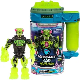 Mrbeast Lab Figura Mutator Atomic Earth Panther - MRB0630996250082 - Figura de Acción de Roca de 13 cm para Mayores de 5 Años