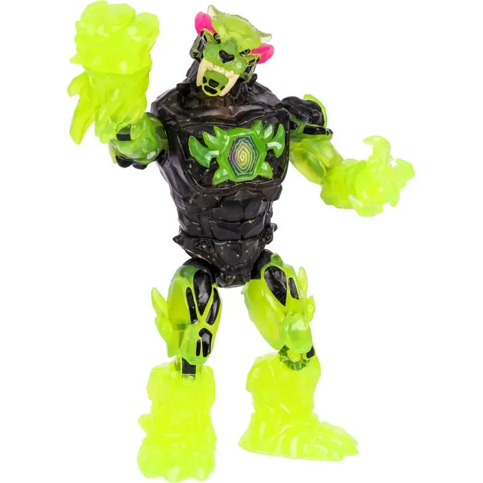 Mrbeast Lab Figura Mutator Atomic Earth Panther - MRB0630996250082 - Figura de Acción de Roca de 13 cm para Mayores de 5 Años