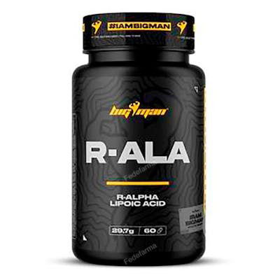 BIGMAN R-Ala 100 Mg 60 Capsulas Ácido Alfa-R-Lipoico BIGMAN R-Ala 100 Mg 60 Capsulas Ácido Alfa-R-Lipoico