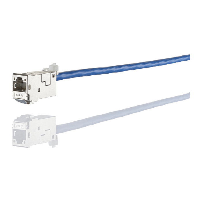 METZ CONNECT Conector RJ-45 Cat.6A 8(8) Buchse T568A, Metálico, 12 Piezas (Ref. 130910-Z)