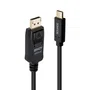 Lindy 43500 Adaptador Cable USB-C a DisplayPort 1 m Negro - 4K Ultra HD 3840x2160@60Hz, 21.6 Gbit/s, DP 1.2, Plug and Play