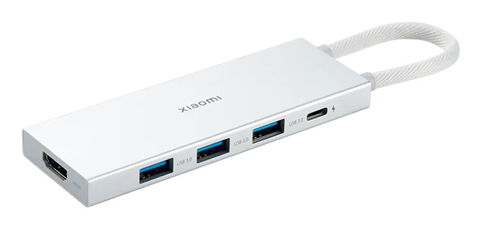 Xiaomi Hub 5 en 1 Tipo-C con HDMI y 3 puertos USB-A, Blanco Xiaomi Hub 5 en 1 Tipo-C con HDMI y 3 puertos USB-A, Blanco