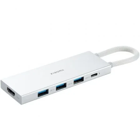 Xiaomi Hub USB 3.0 Tipo-C 5 en 1 (3xUSB, 1xUSB Tipo-C PD, 1xHDMI) BHR8804GL Blanco Xiaomi Hub USB 3.0 Tipo-C 5 en 1 (3xUSB, 1xUSB Tipo-C PD, 1xHDMI) BHR8804GL Blanco