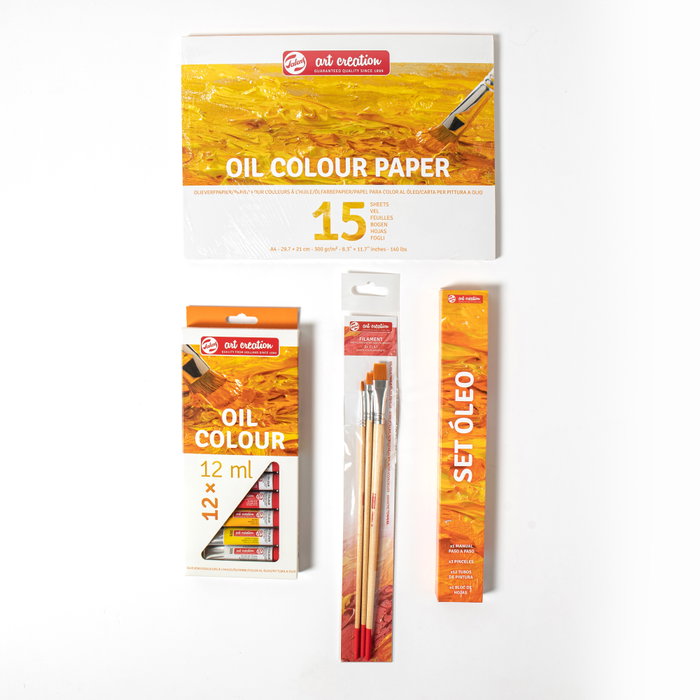 Talens Set de Creación Artística de Óleo 12 Tubos x 12ml Colores Surtidos