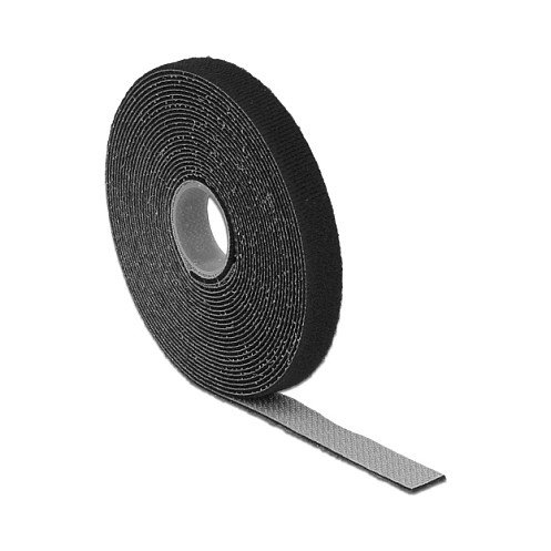 DeLOCK 18711 Cinta de velcro en rollo de 5 m x 13 mm, negro DeLOCK 18711 Cinta de velcro en rollo de 5 m x 13 mm, negro