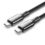 Vention Cable CTKBAV USB-C a USB-C 100W 5A para Carga Rápida y Datos 480Mbps, 1.2m, Negro