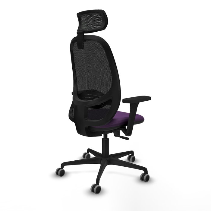 PIQUERAS Y CRESPO Silla de oficina Cilanco con mecanismo Sincro, Morado y Negro PIQUERAS Y CRESPO Silla de oficina Cilanco con mecanismo Sincro, Morado y Negro