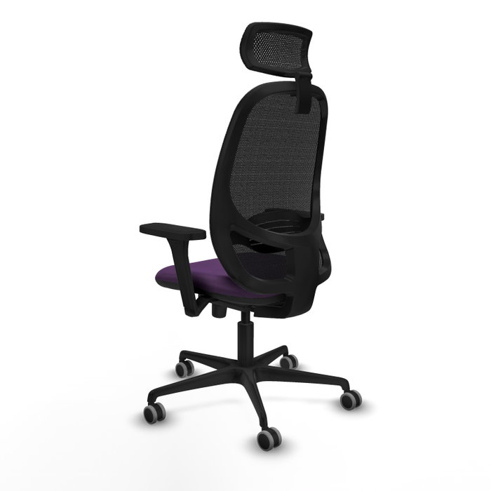 PIQUERAS Y CRESPO Silla de oficina Cilanco con mecanismo Sincro, Morado y Negro PIQUERAS Y CRESPO Silla de oficina Cilanco con mecanismo Sincro, Morado y Negro