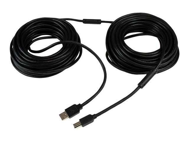 StarTech.com Cable USB 2.0 Activo Amplificado 20m USB A a USB B para Impresoras y Periféricos