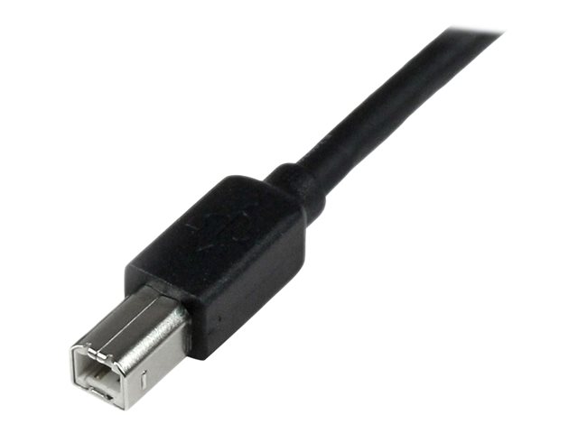 StarTech.com Cable USB 2.0 Activo Amplificado 20m USB A a USB B para Impresoras y Periféricos