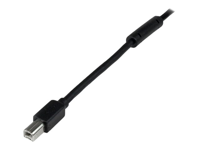 StarTech.com Cable USB 2.0 Activo Amplificado 20m USB A a USB B para Impresoras y Periféricos