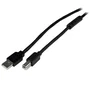 StarTech.com Cable USB 2.0 Activo Amplificado de 20m (USB A Macho a USB B Macho)