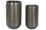 DKD Home Decor Set de 2 Maceteros de Aluminio Envejecido Verde Musgo y Dorado