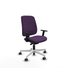 PIQUERAS Y CRESPO Silla de oficina Alares Morada con mecanismo Sincro/Traslack y Brazos 1D