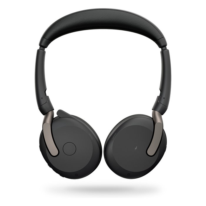 Jabra Evolve2 65 Flex UC Auriculares Diadema Inalámbricos para Oficina, Bluetooth 5.2, 32h Batería, Reducción de Ruido Pasiva, 20-20000 Hz, con Almohadillas