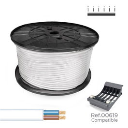 Sediles Manguera plana H03VVH2-F 2 x 0,75 mm² blanca, 400 m