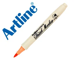 Artline Rotulador Supreme Brush EPFS, Punta Pincel Tipo Brocha, Tinta Pigmento Base Agua, Color Albaricoque