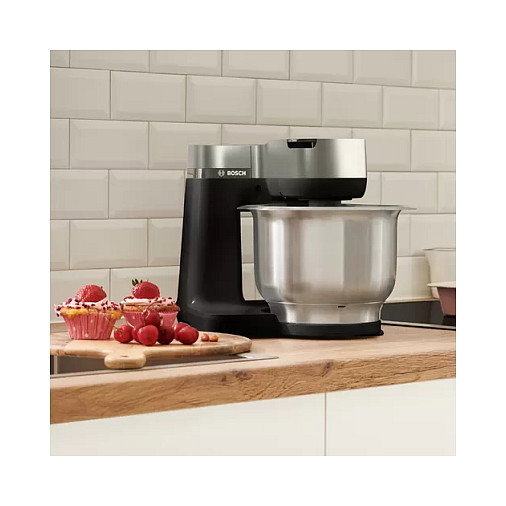 Bosch MUMS2VM00 Máquina de cocina Serie 2, 900 W, Negro/Plata Bosch MUMS2VM00 Máquina de cocina Serie 2, 900 W, Negro/Plata